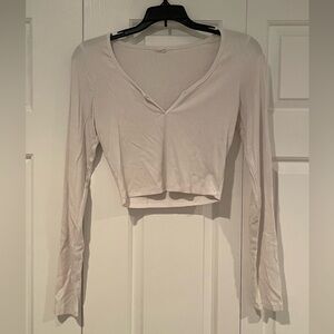 Garage notch neck long sleeve